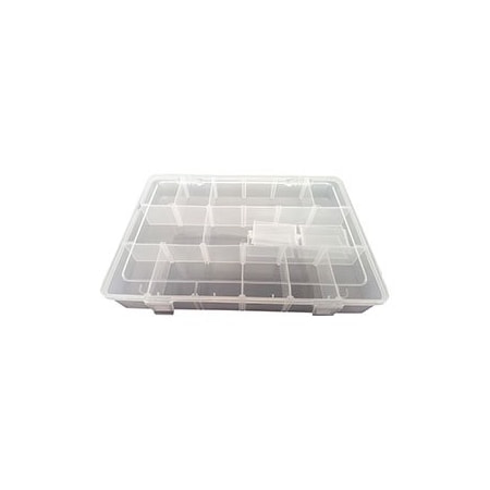 Superior Electric Plastic 18 Compartments Electronic Components Storage Box Case (Large) PB-40